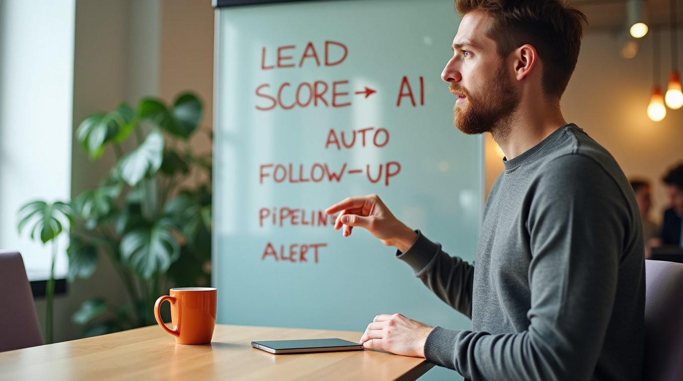 Automatyzacja sprzedaży z AI w MŚP 2026 — lead scoring, follow-up i pipeline