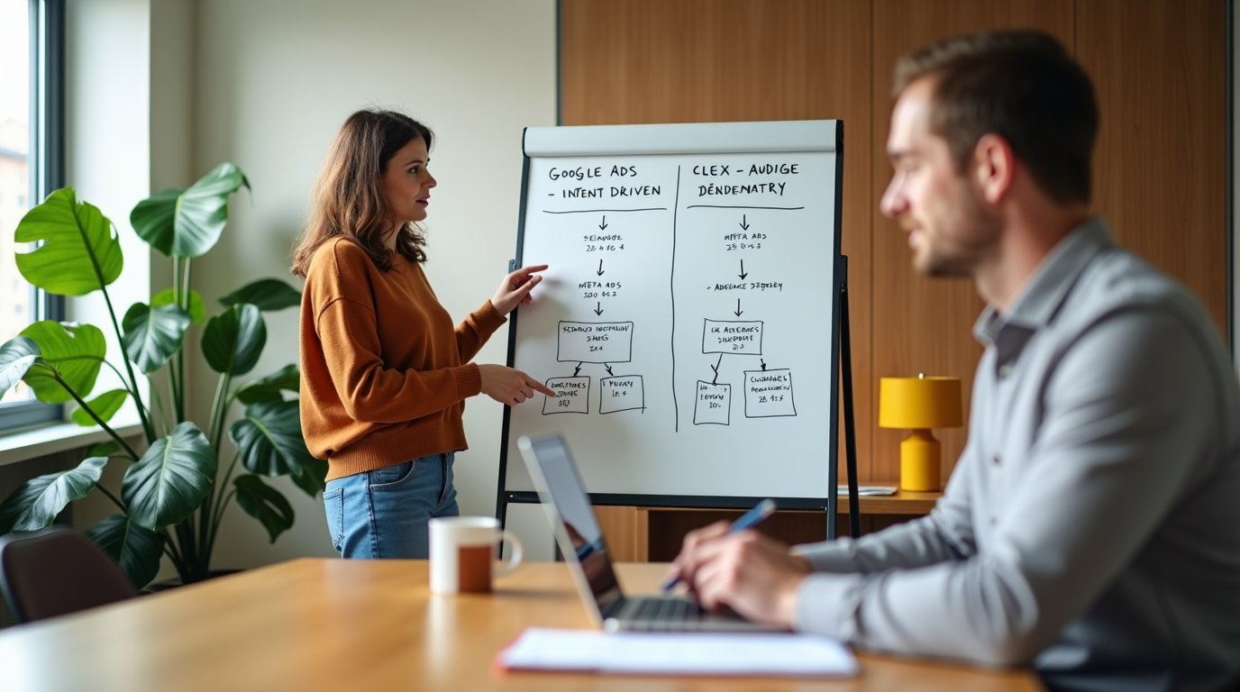 Google Ads i Meta Ads to dwa największe systemy reklamy cyfrowej, ale działają zupełnie inaczej. Ten przewodnik tłumaczy, który kanał pasuje do Twojego biznesu, zanim wydasz złotówkę.