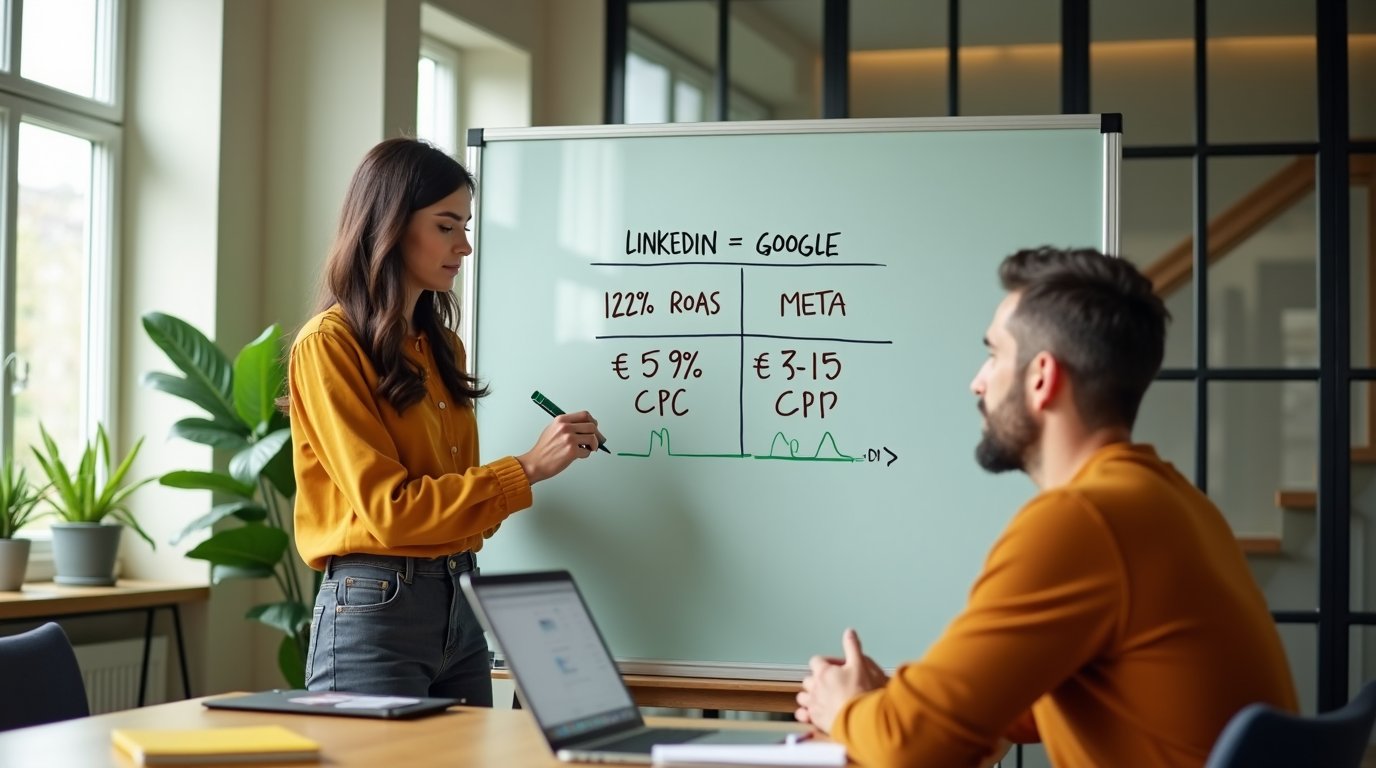 LinkedIn Ads dla MŚP w 2026 — kiedy droższa platforma zwraca więcej niż Google i Meta